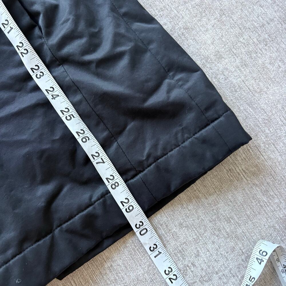 Eileen Fisher Winter Black Fleece Lined Rain Coat - Picture 7 of 7